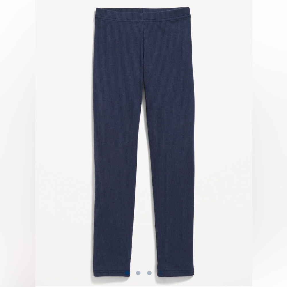 Old Navy Girls Blue Leggings Casual Outdoor Full Length Ribbed Knit sz XL‎